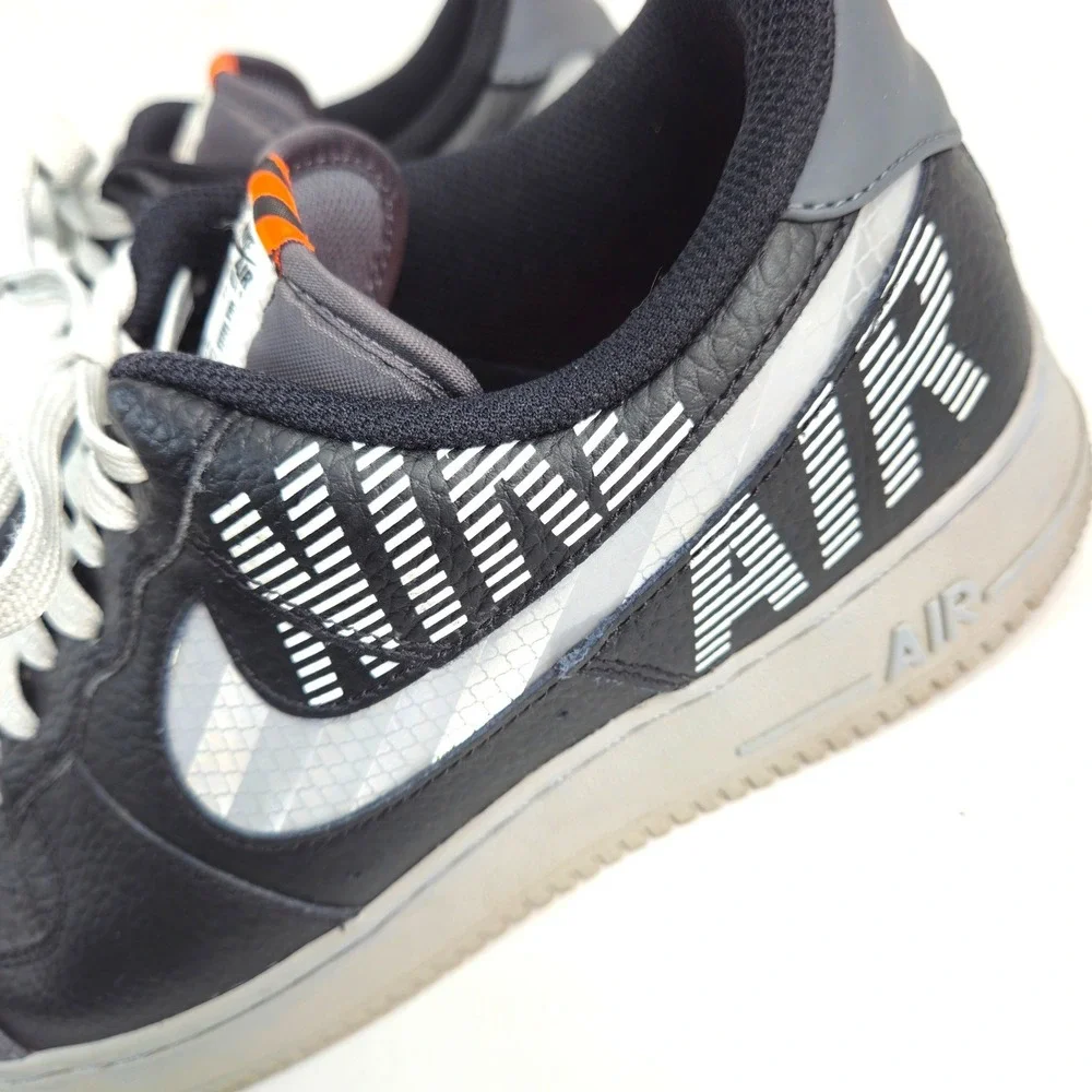Nike Air Force 1 Low Black Grey‎ Orange DH0955 001 Men's Shoes Size 12